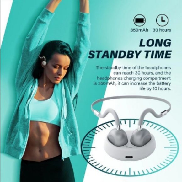 iKKO ITG01 Bone Conduction Wireless Headphones (White) - Picture 6 of 6